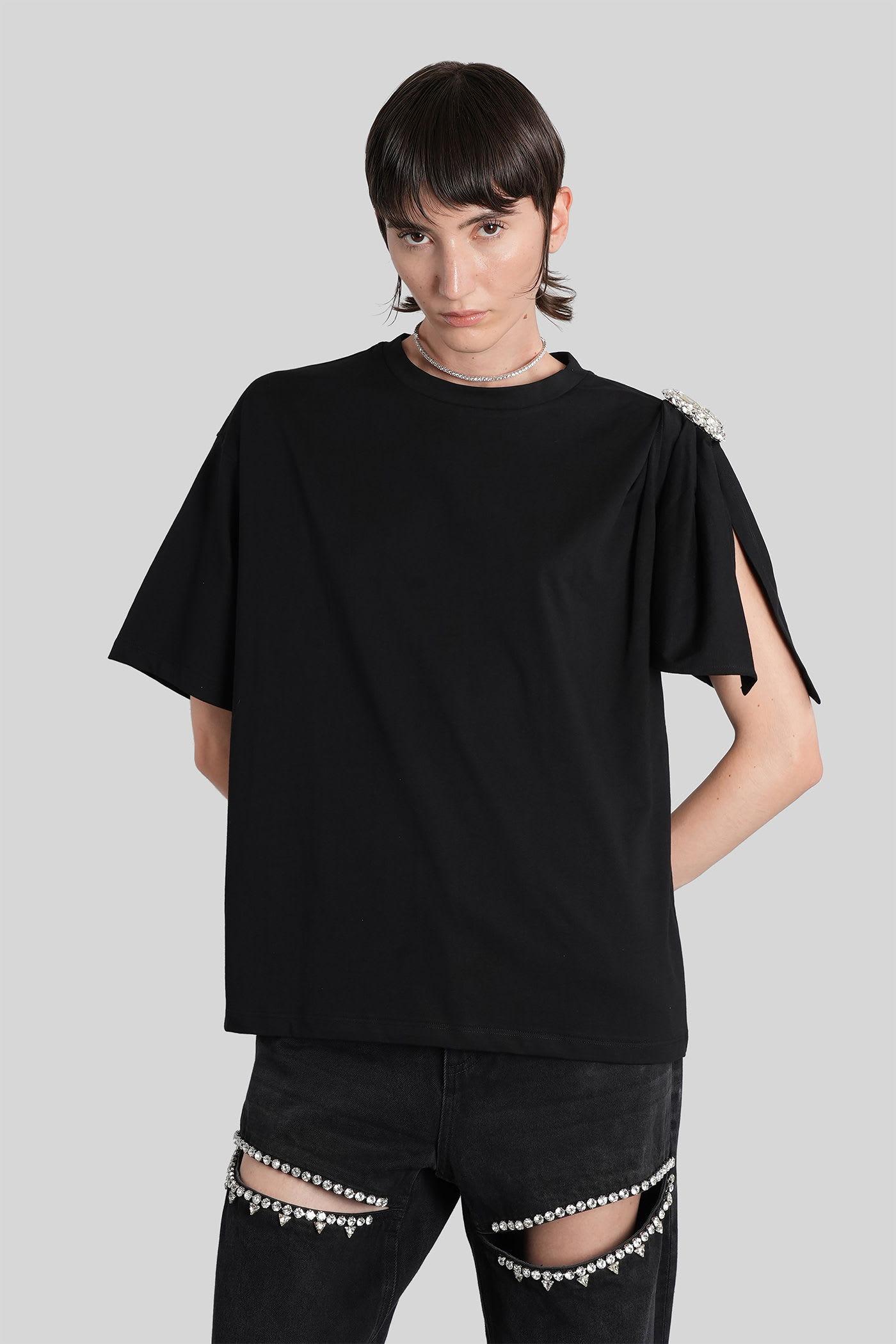 area t-shirt in black cotton