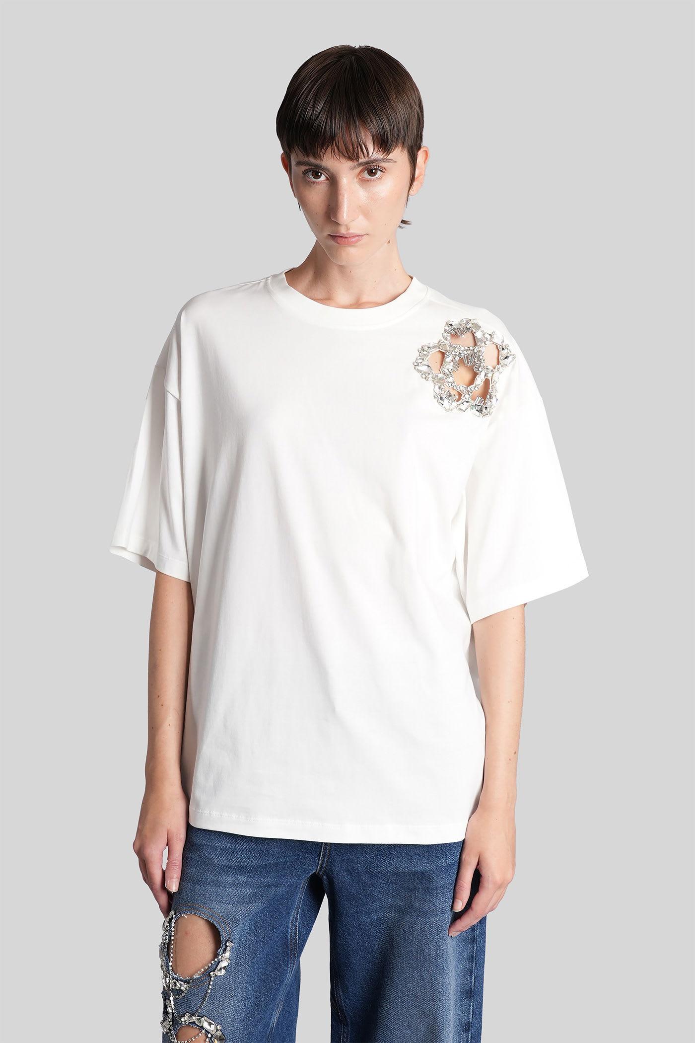 area t-shirt in white cotton