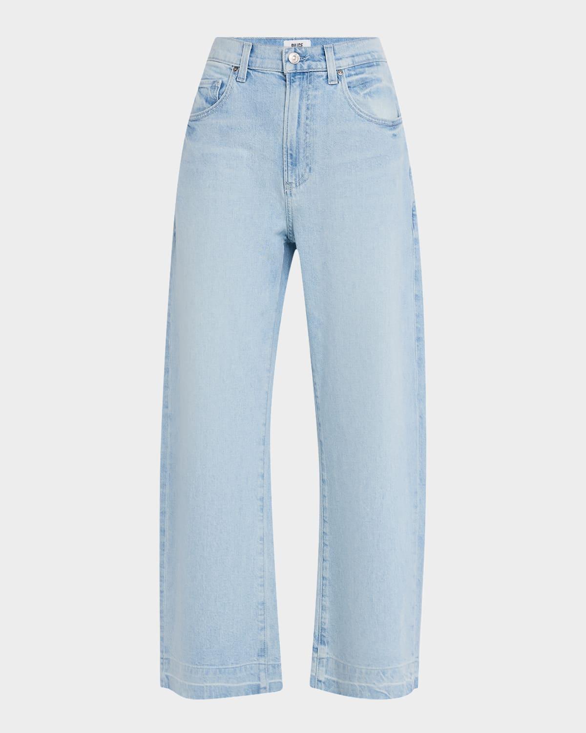 arellia ankle jeans with wide undone hem