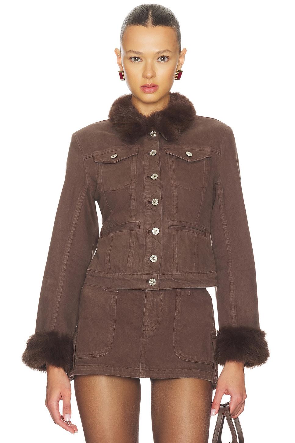 ares faux fur jacket