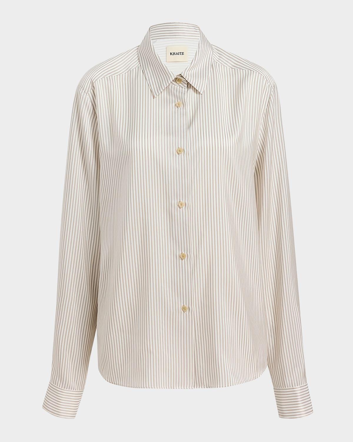 argo stripe silk shirt