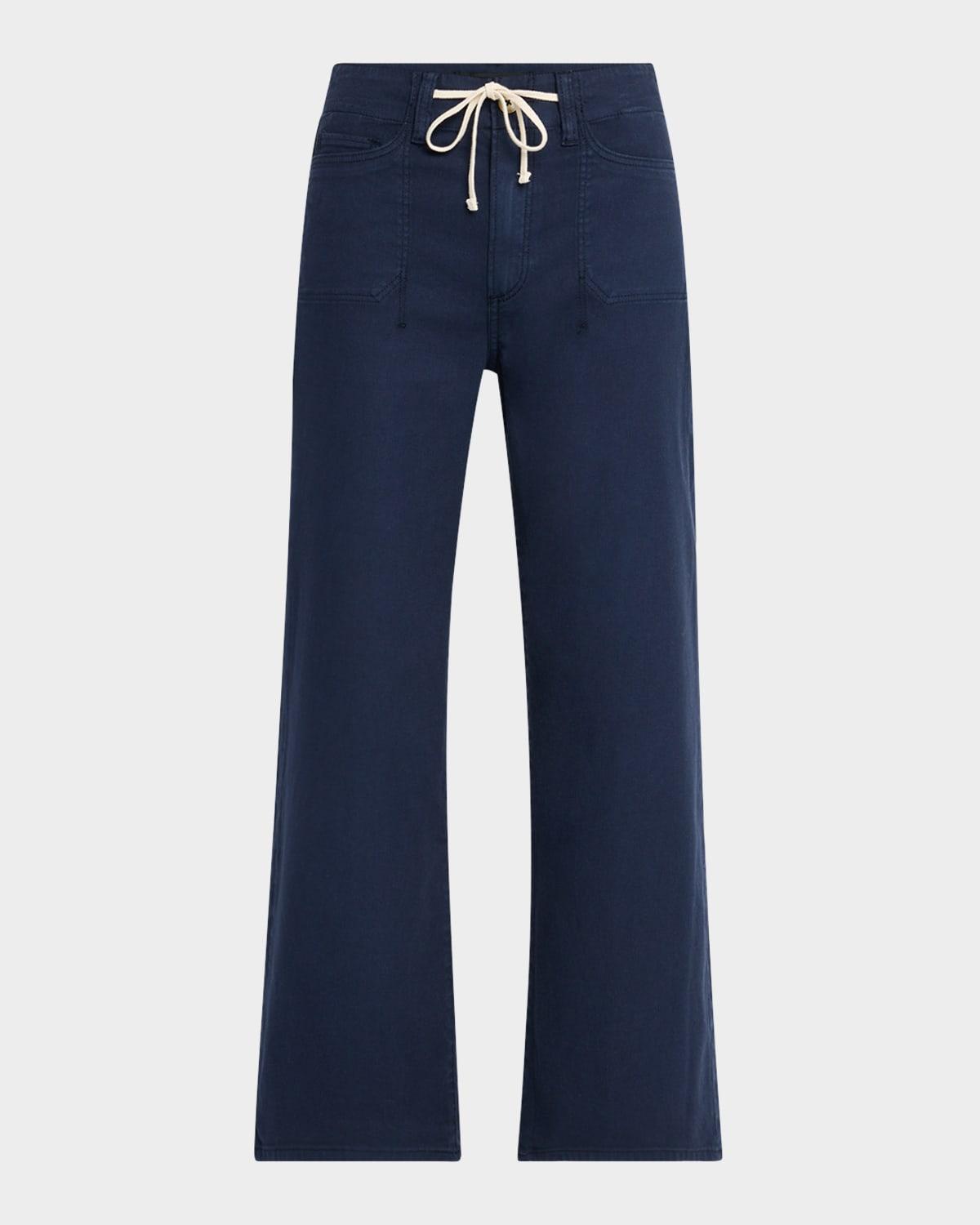 ari wide-leg tie-waist utility pants