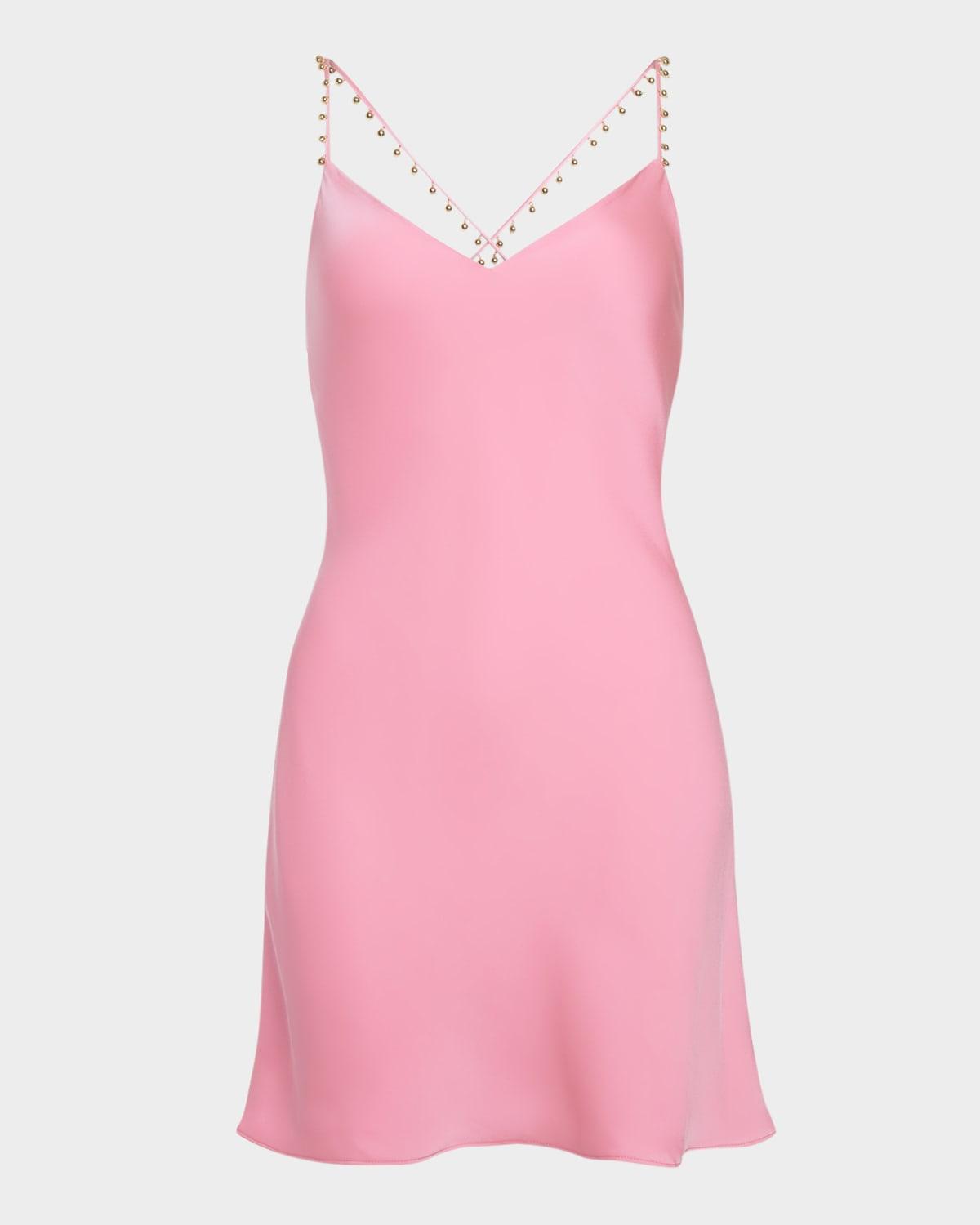 aria satin mini dress