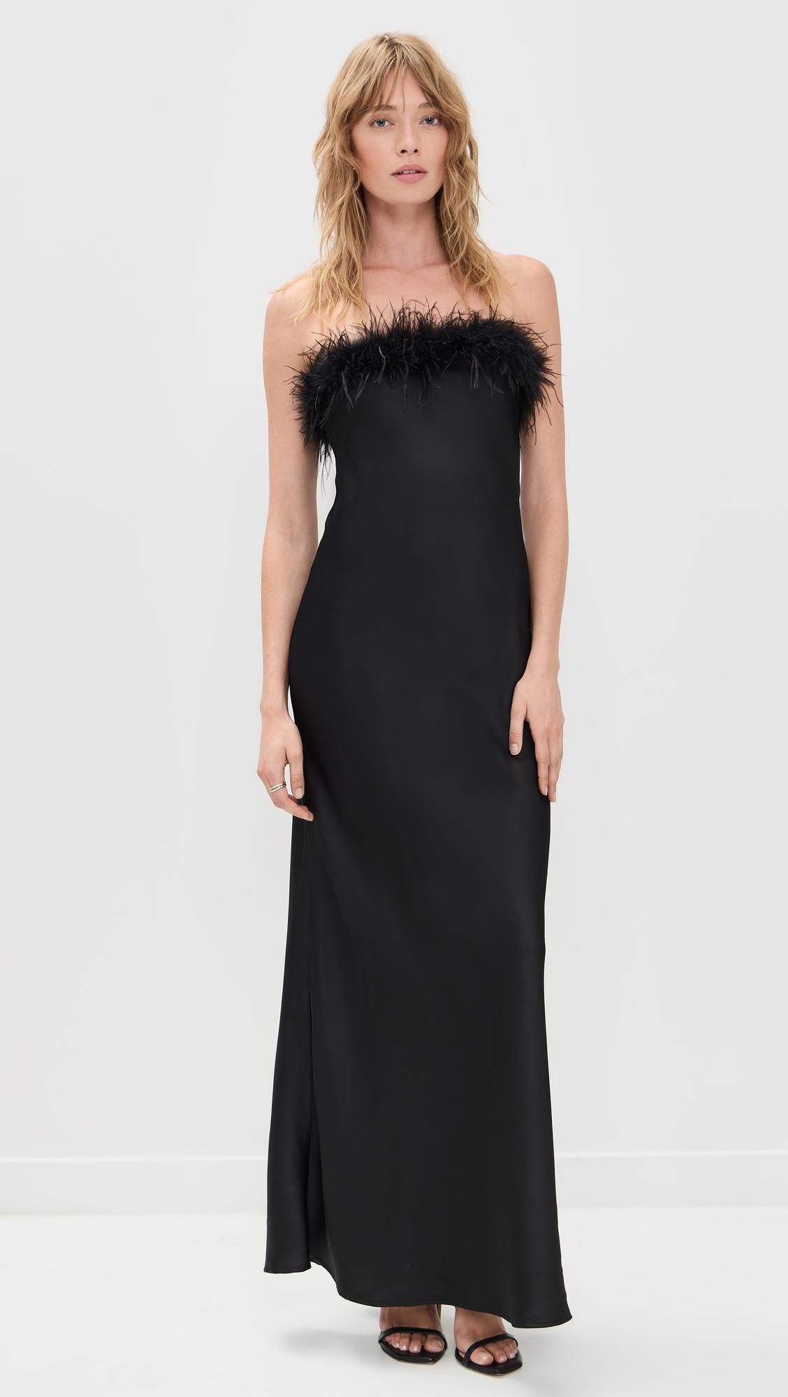 ariana strapless maxi dress