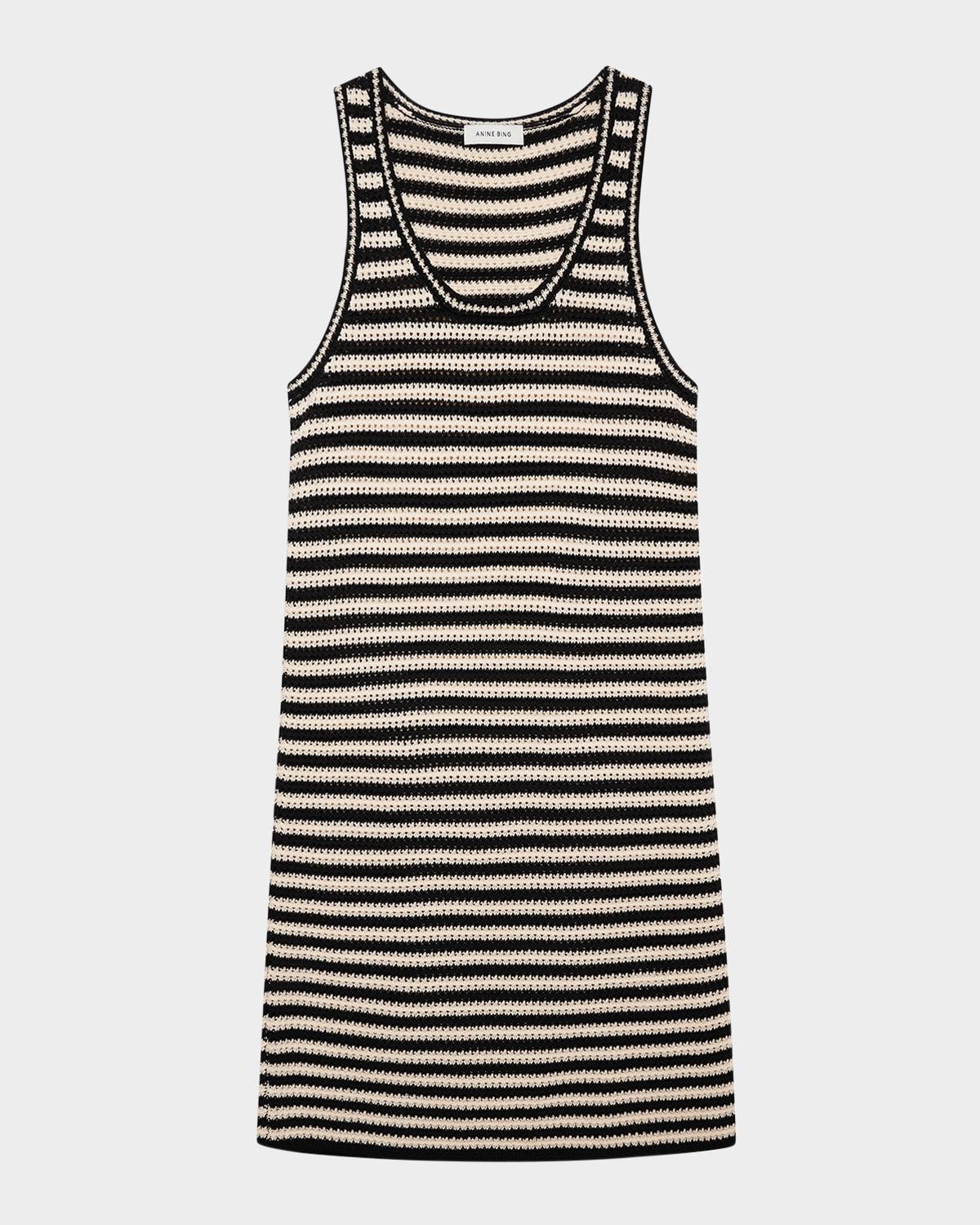 arie stripe crochet dress