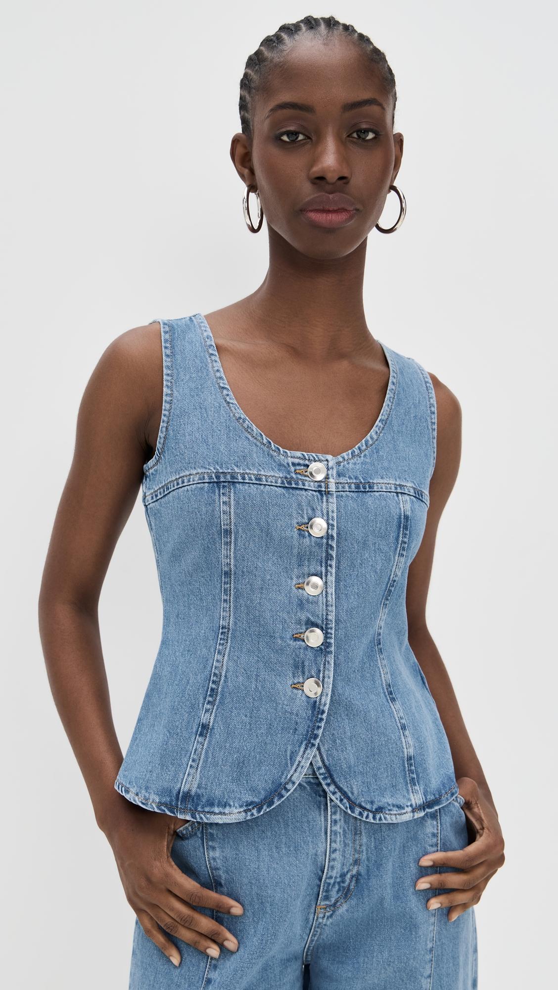 ariella denim top