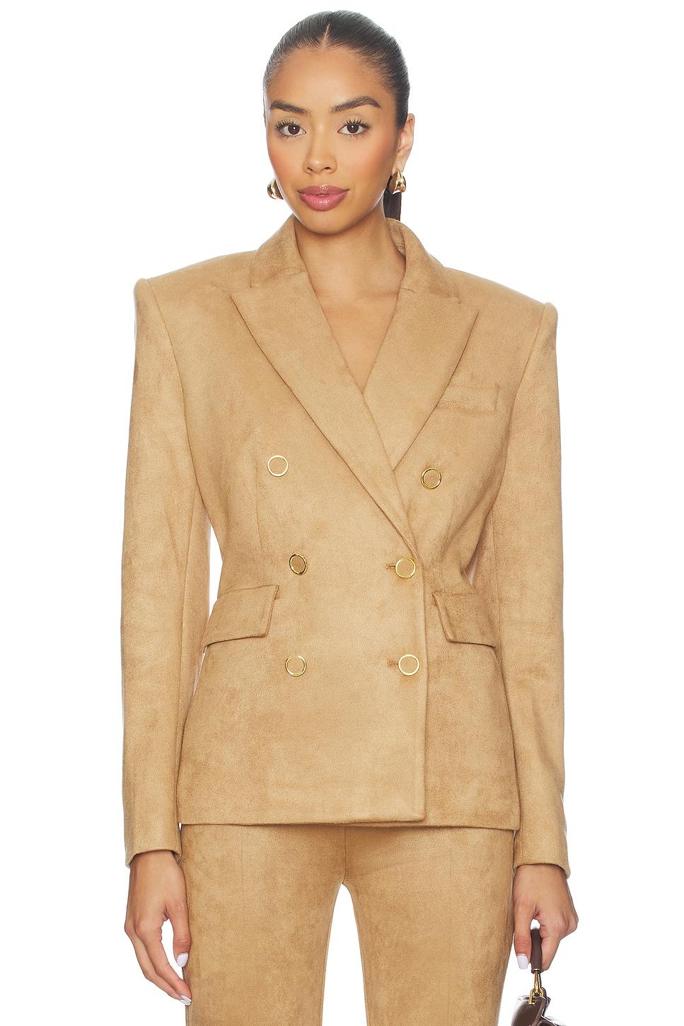 arielle faux suede blazer
