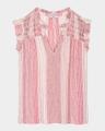 arlene striped linen blouse
