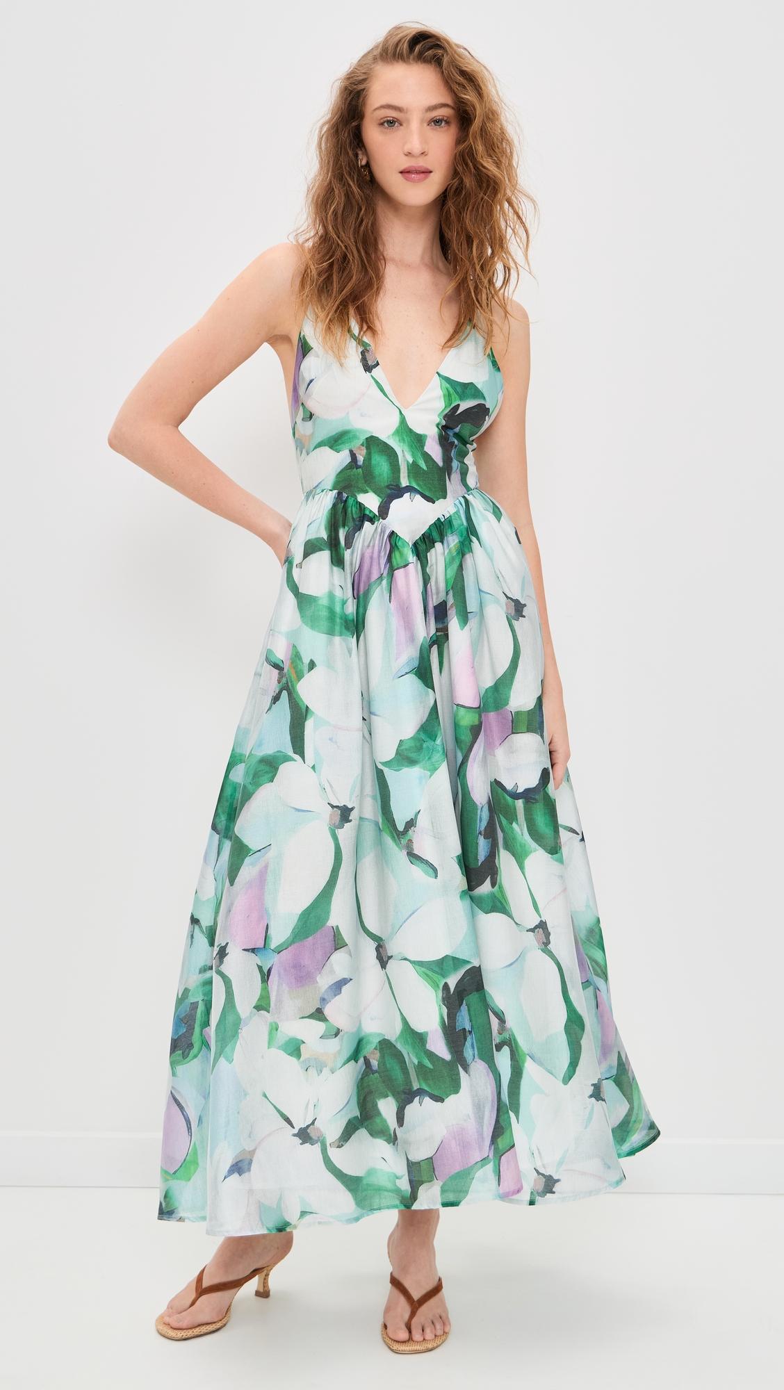 arletha halter maxi dress