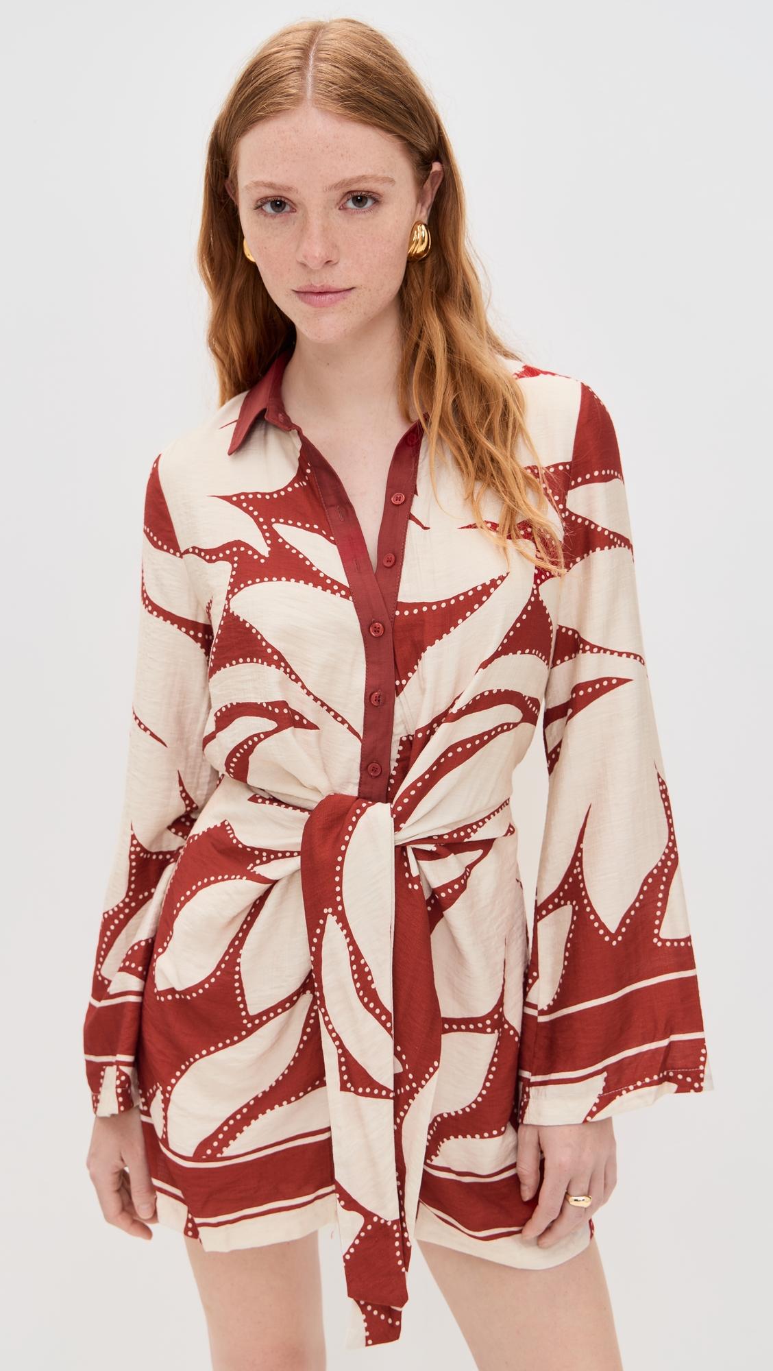 arlette sleeved mini dress