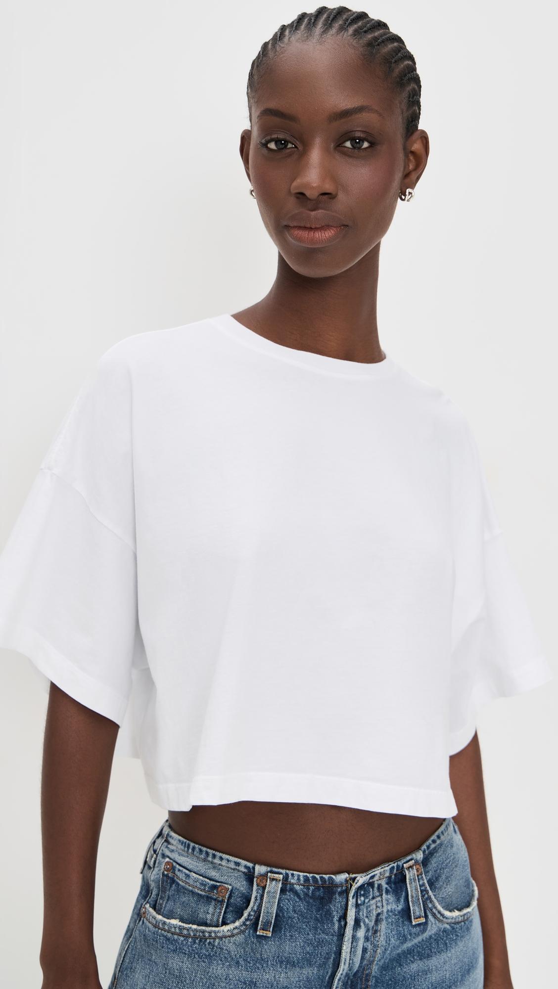 arli oversized cropped tee
