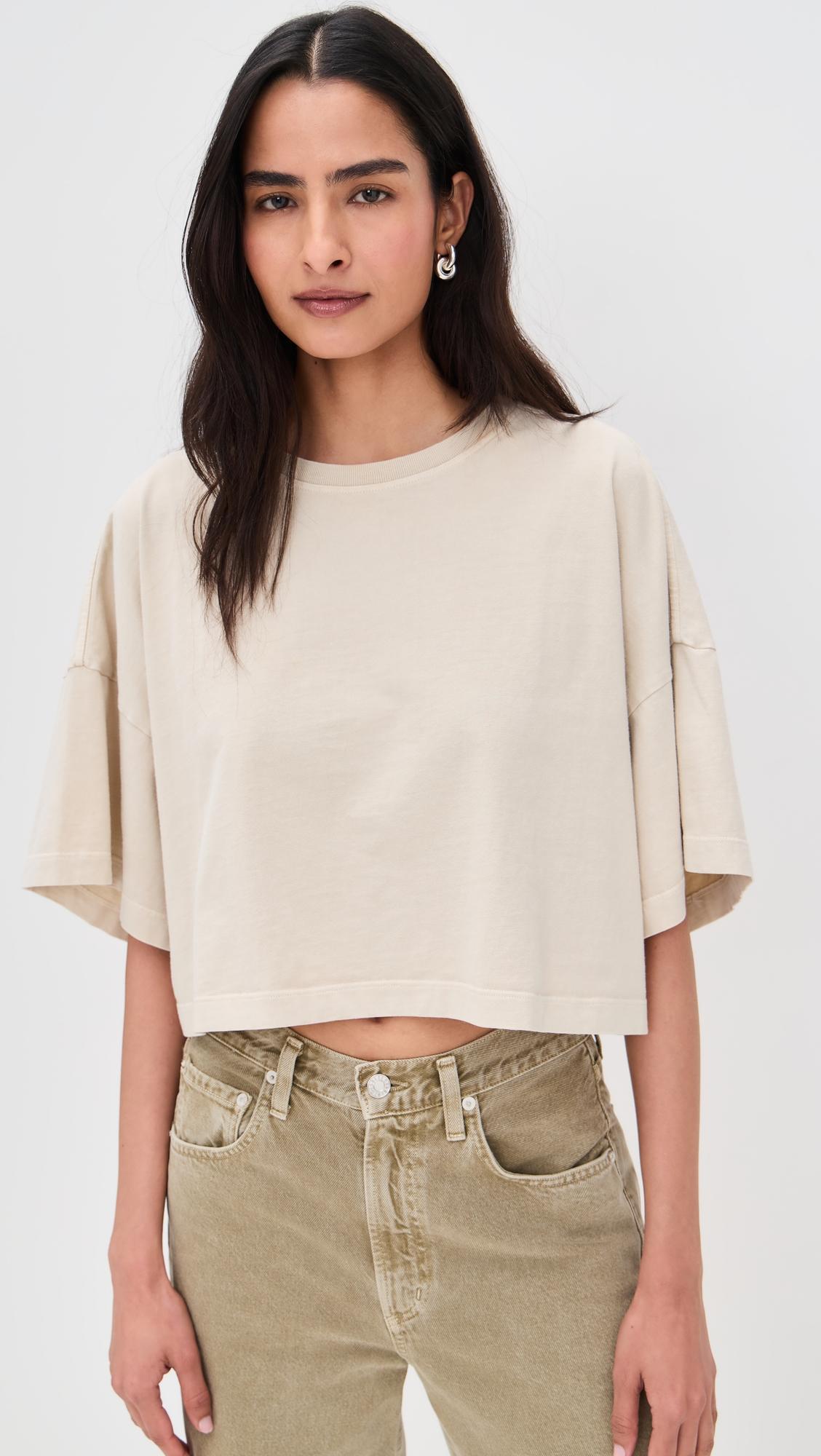 arli oversized cropped tee