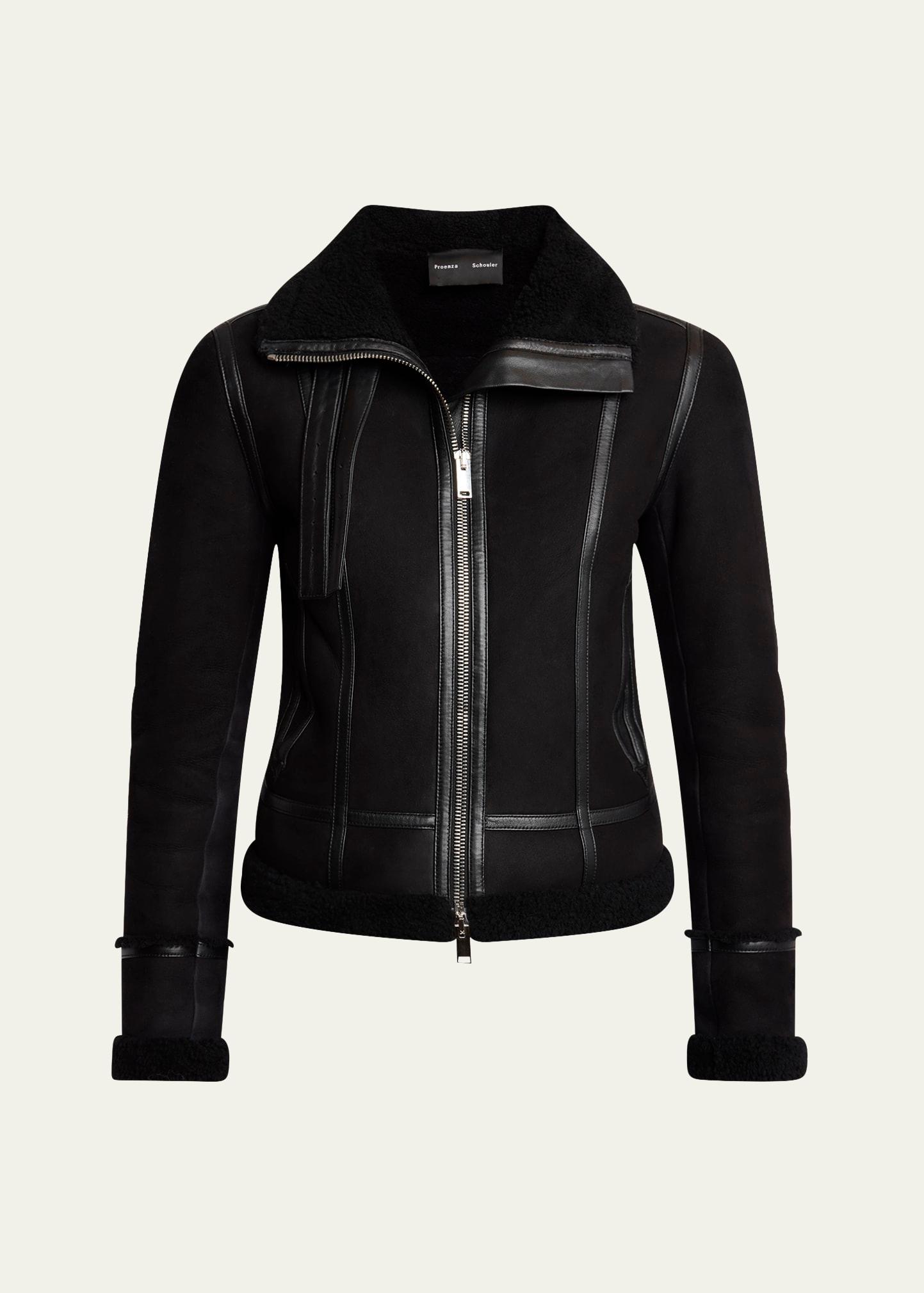 arlo suede back shearling jacket