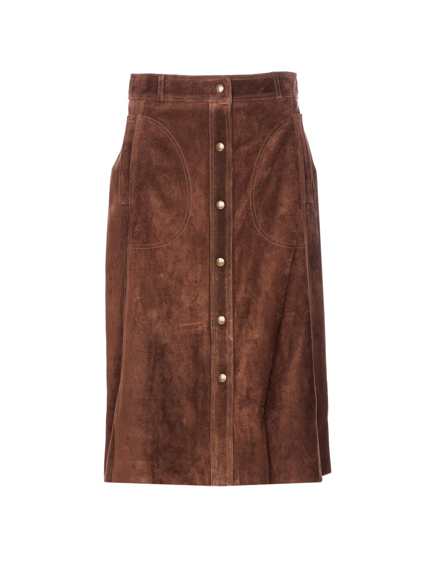 arma ellen suede skirt