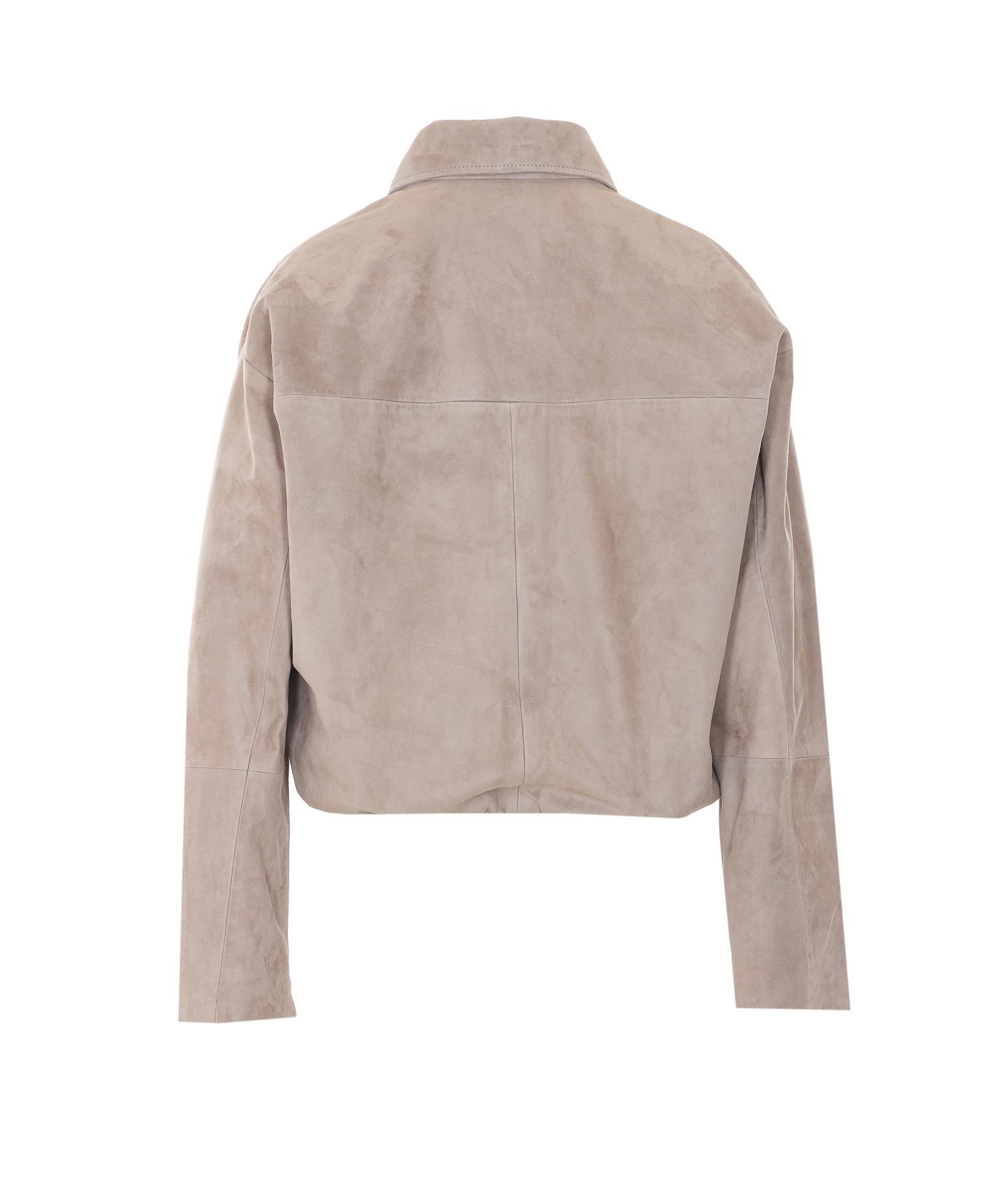 arma jackets grey lamb leather - women