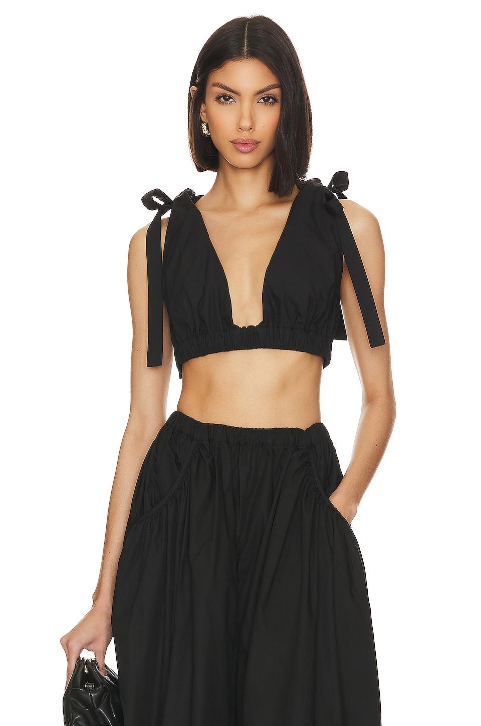 arman poplin crop top