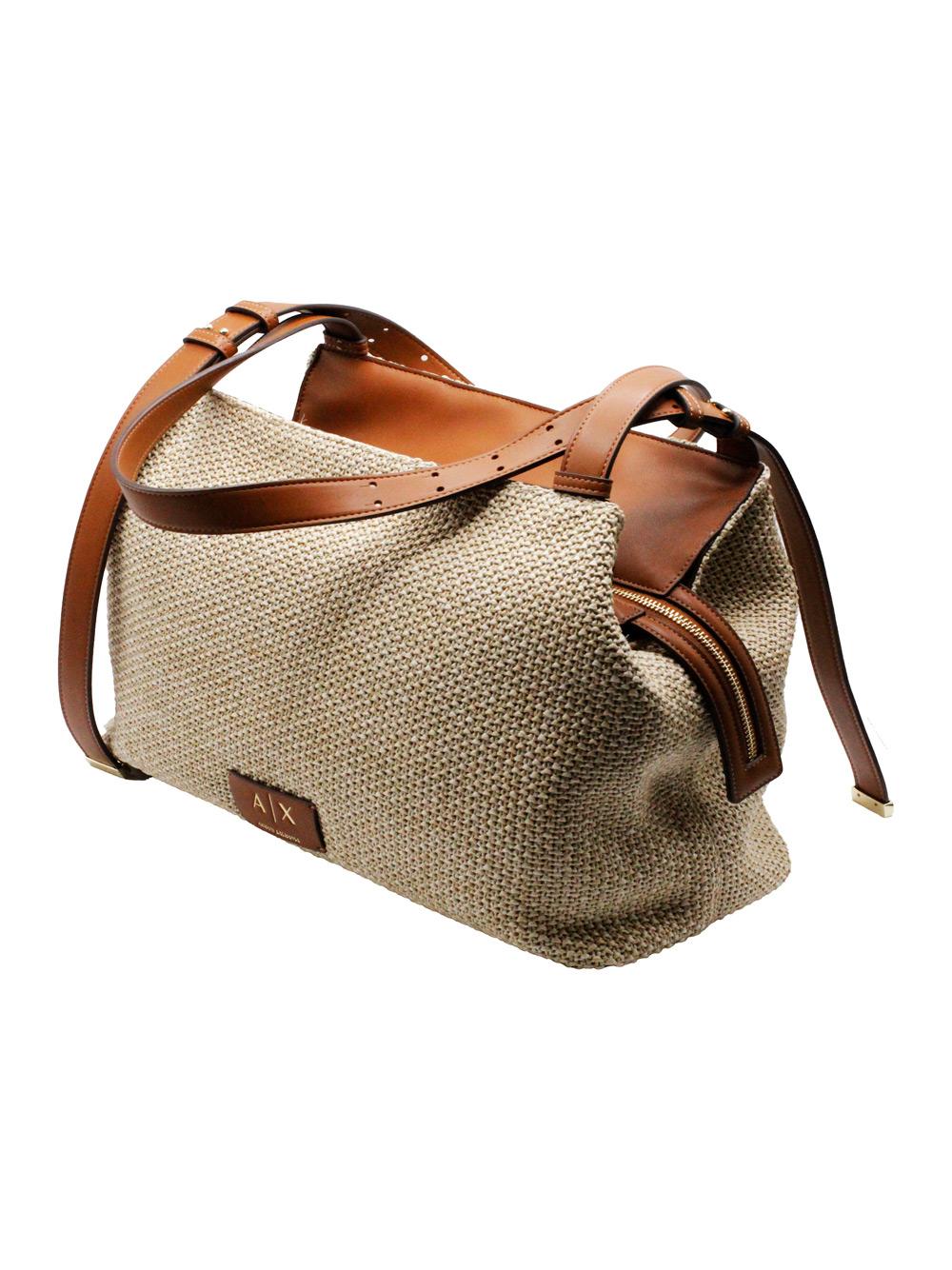 armani exchange bags beige 100pu - women