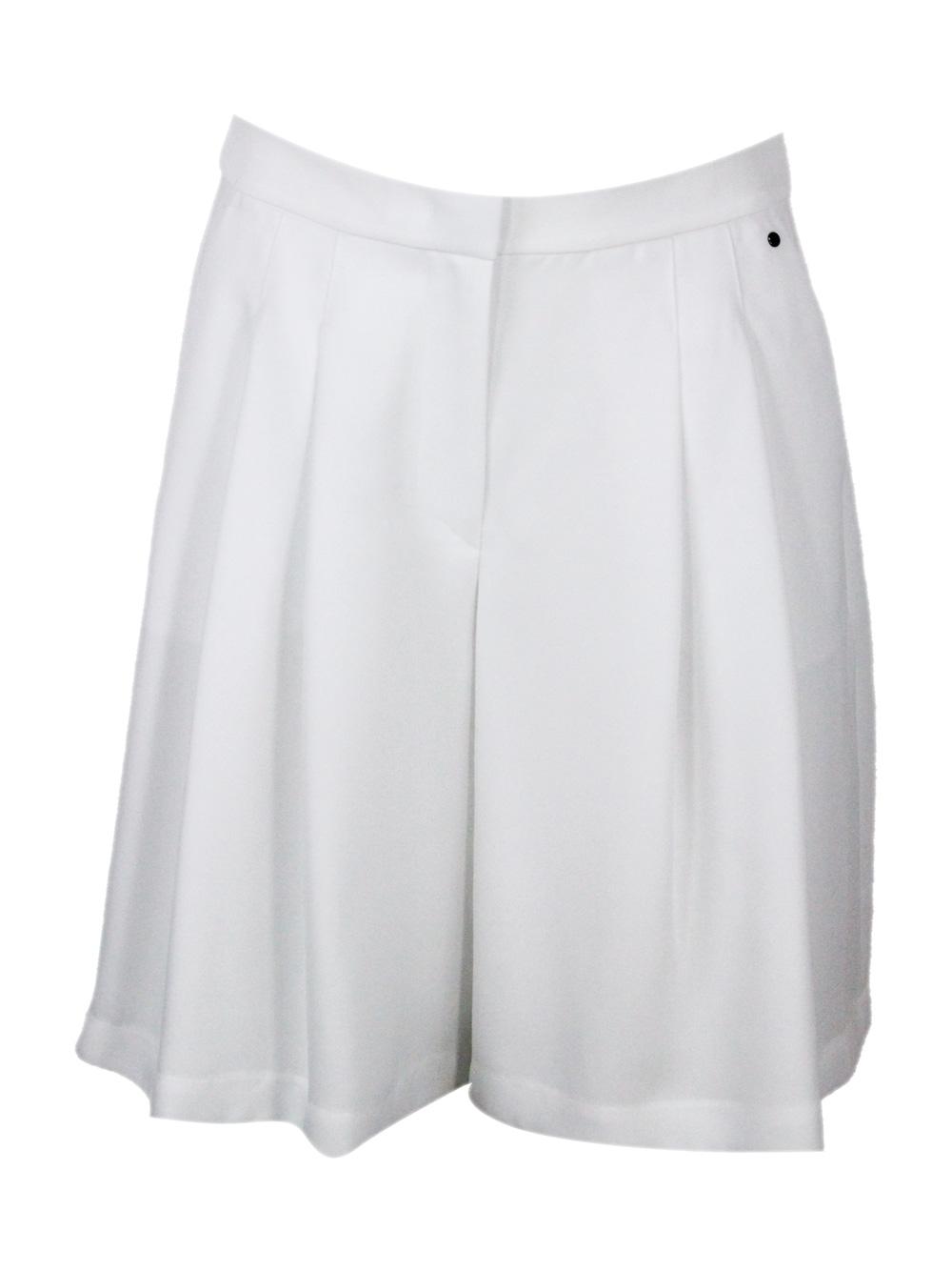 armani exchange shorts white 100pl - women