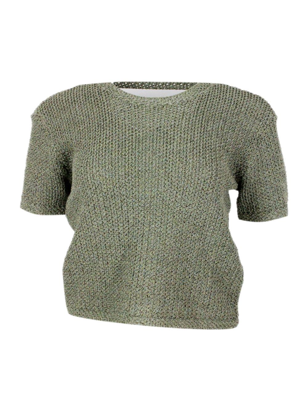 armani exchange sweaters dust verde salvia 70co 25pl - women