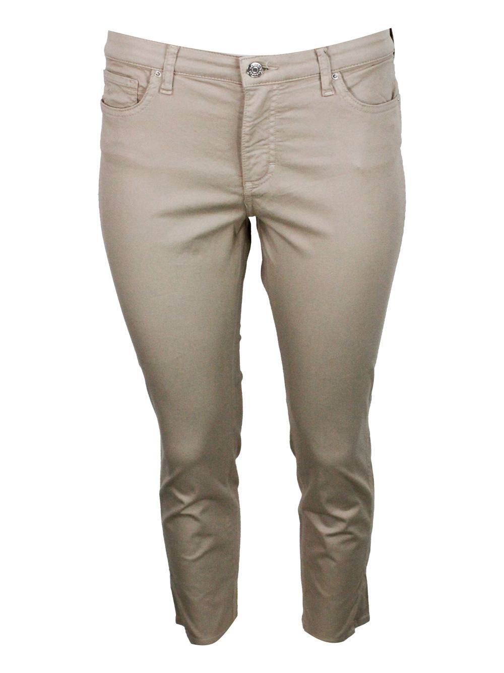 armani exchange trousers sand 98co 2ea - women