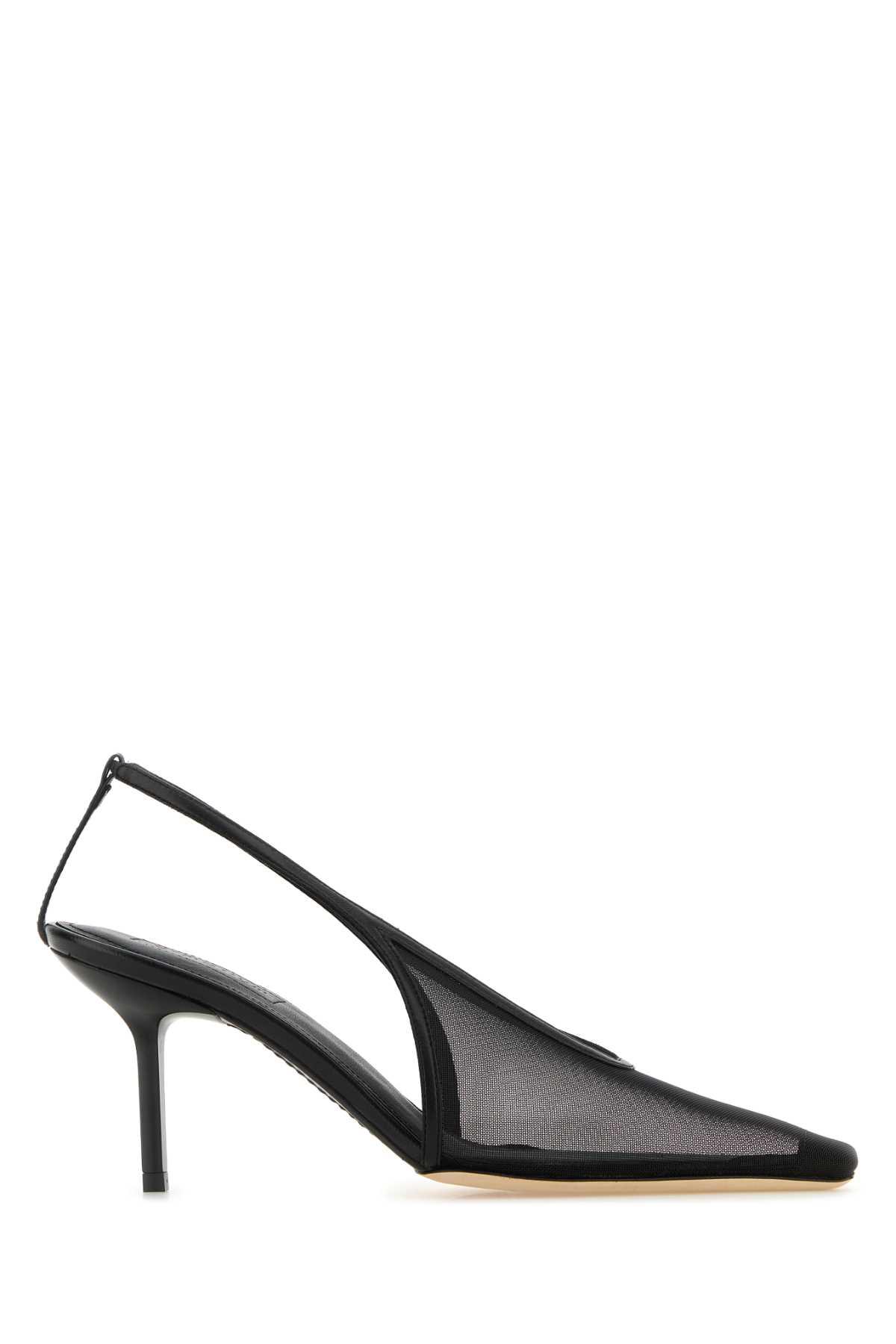 armarium black mesh evelina pumps