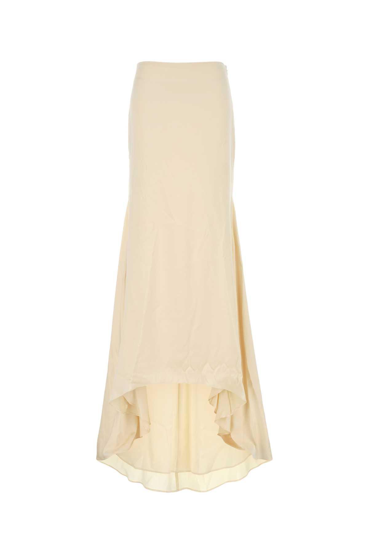 armarium cream satin rima skirt
