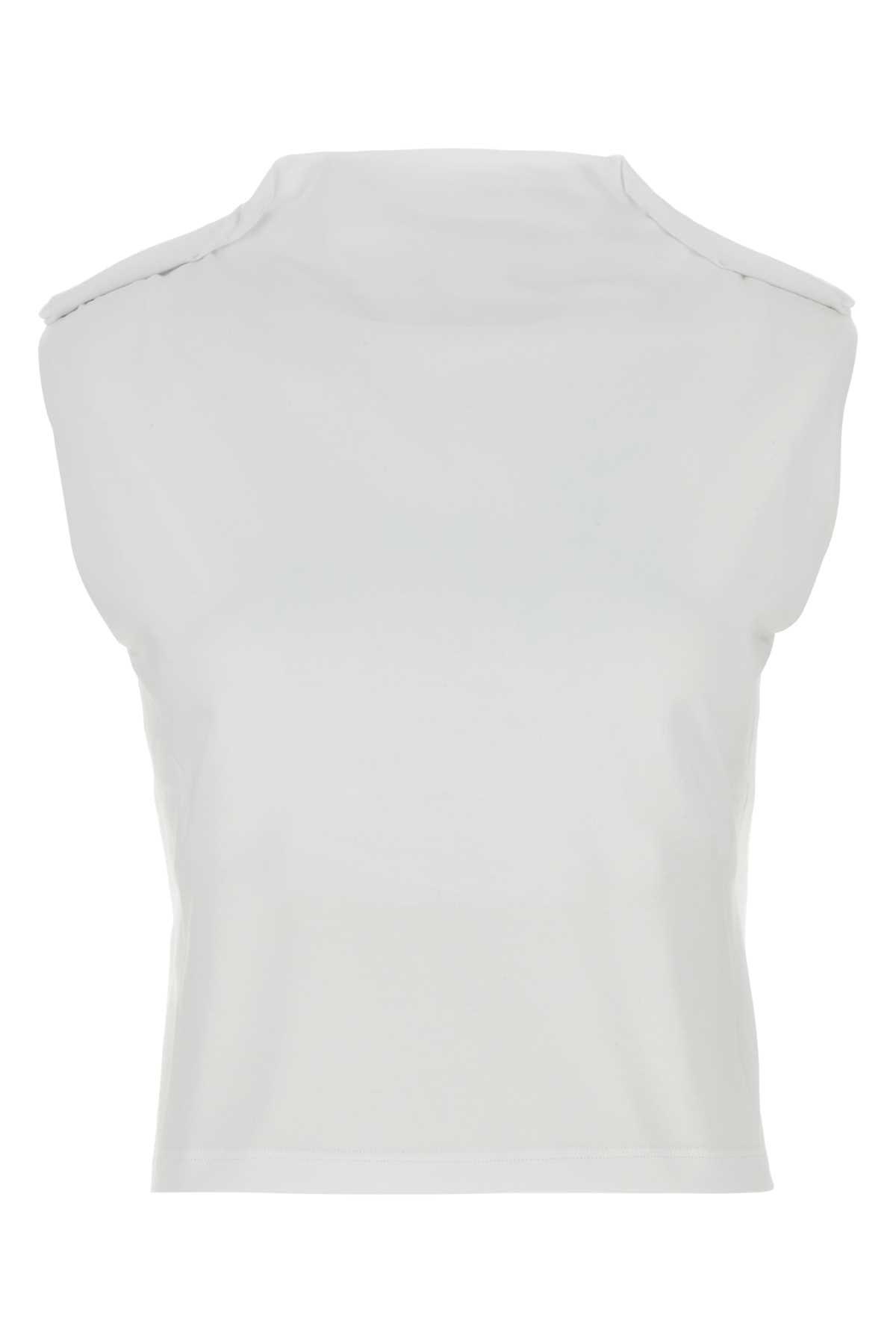 armarium white stretch cotton glenda top