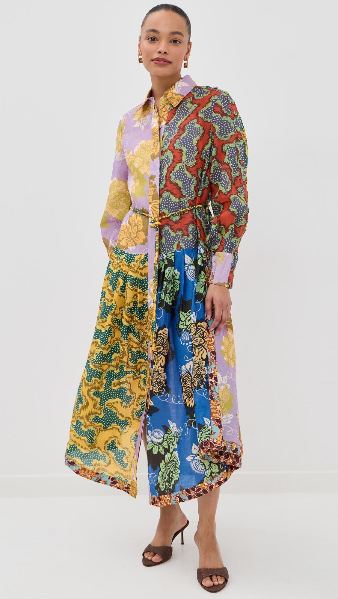 arnie spliced shirt dress