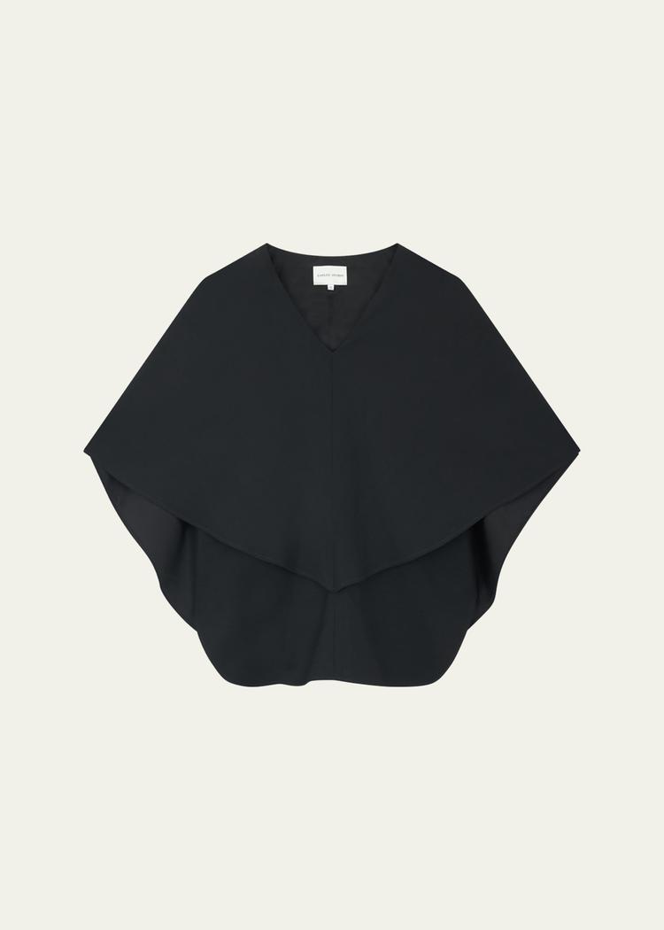 arona v-neck cape blouse