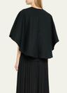 arona v-neck cape blouse