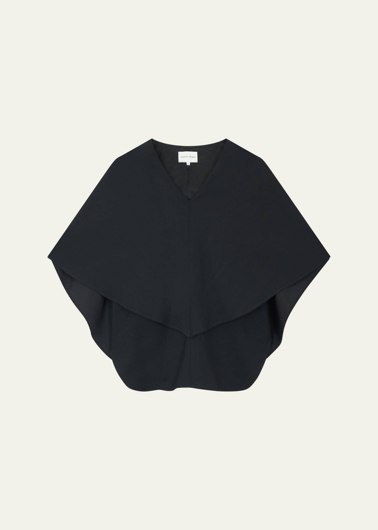 arona v-neck cape blouse