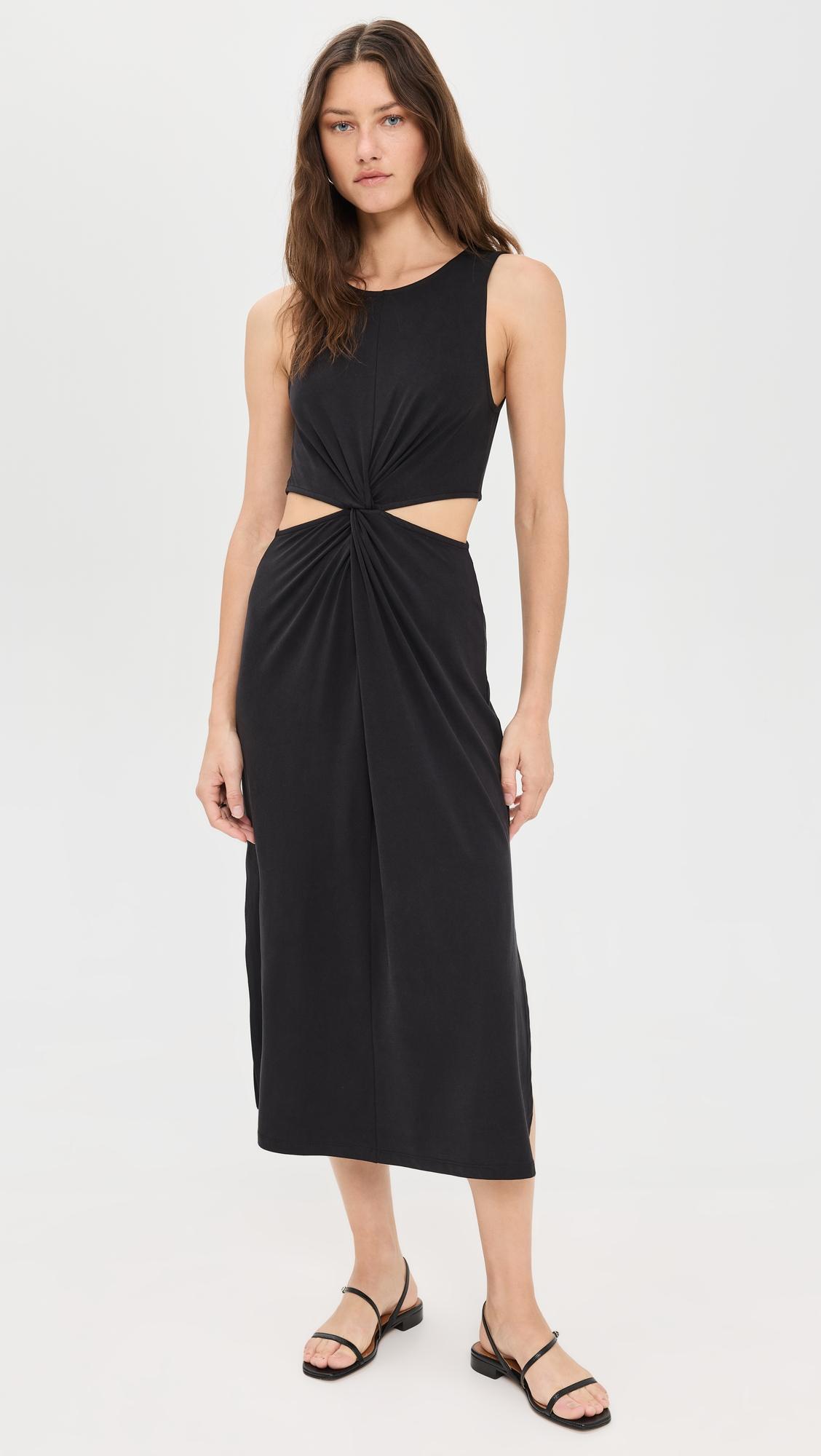 around the world front twist dress