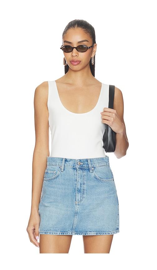 artless inez scoop tank in cream.