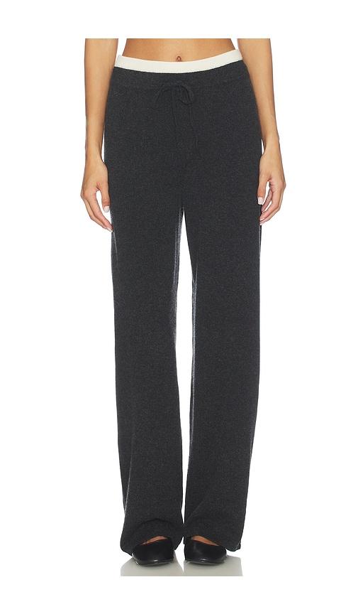 artless tove layered pant in charcoal.