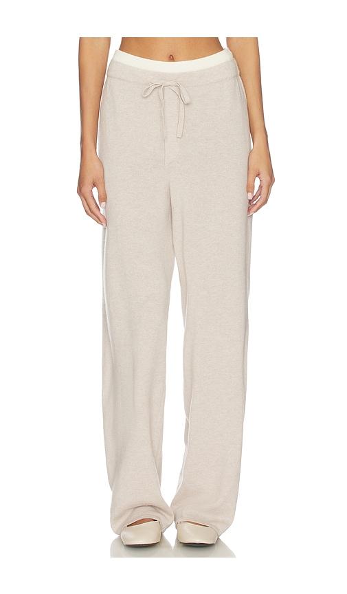 artless tove layered pants in light grey.