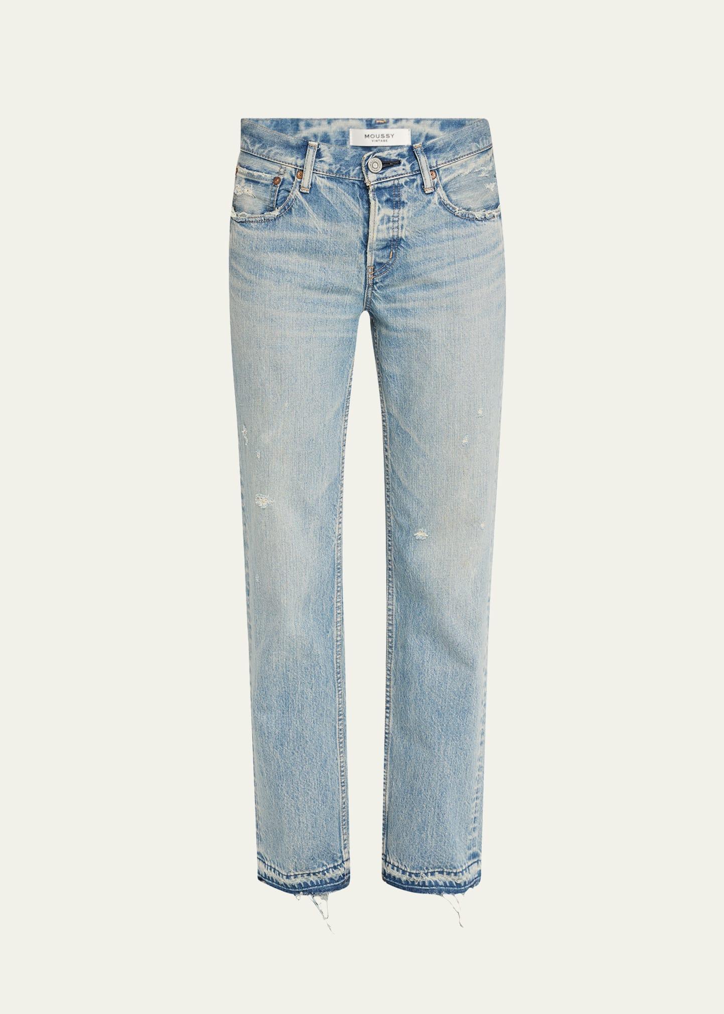 arverne straight low-rise jeans