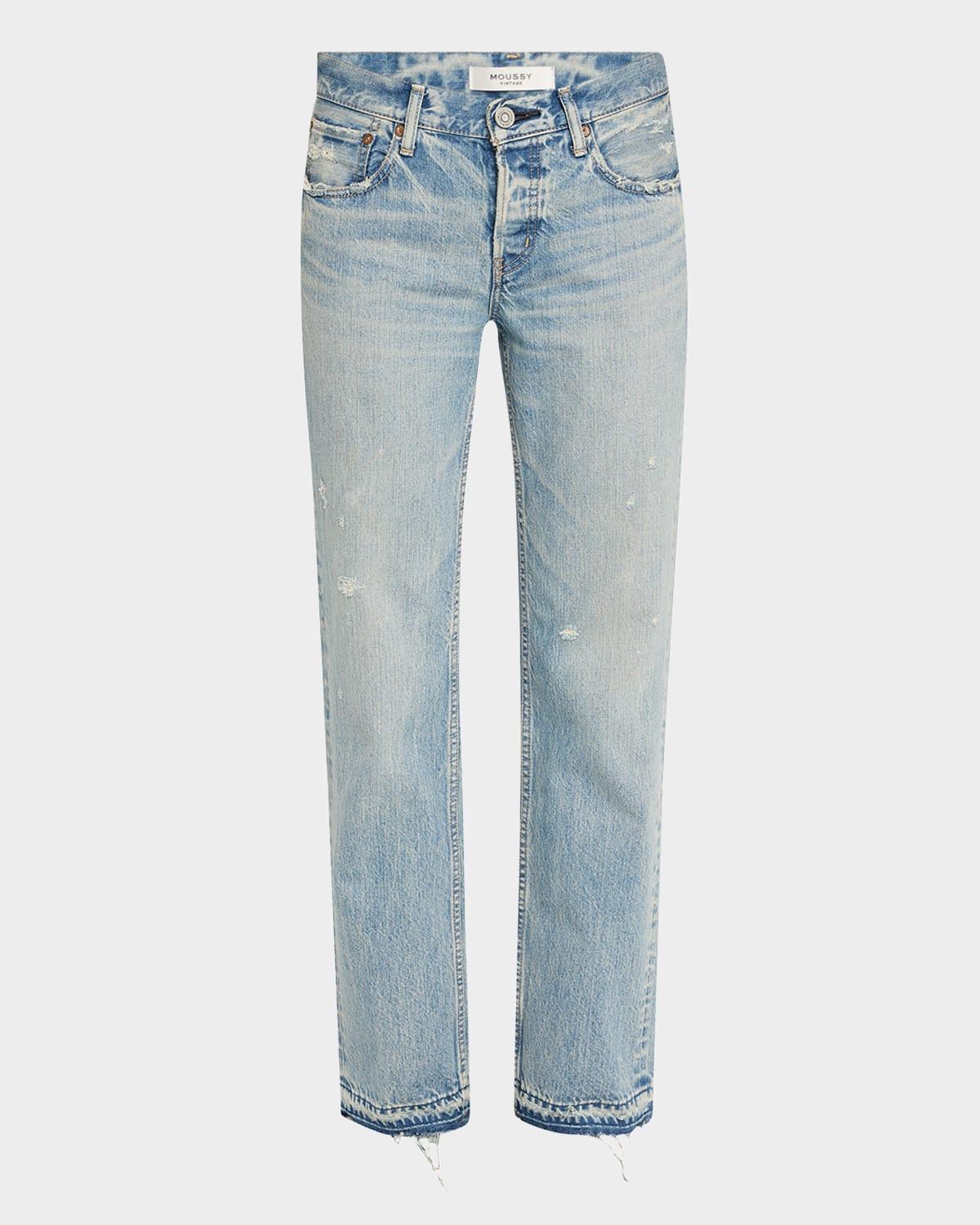 arverne straight low-rise jeans