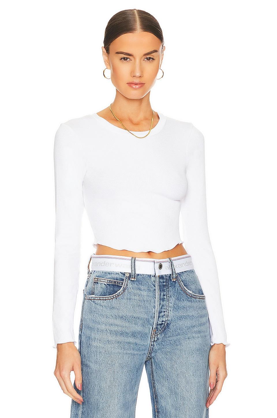 arya cropped long sleeve top