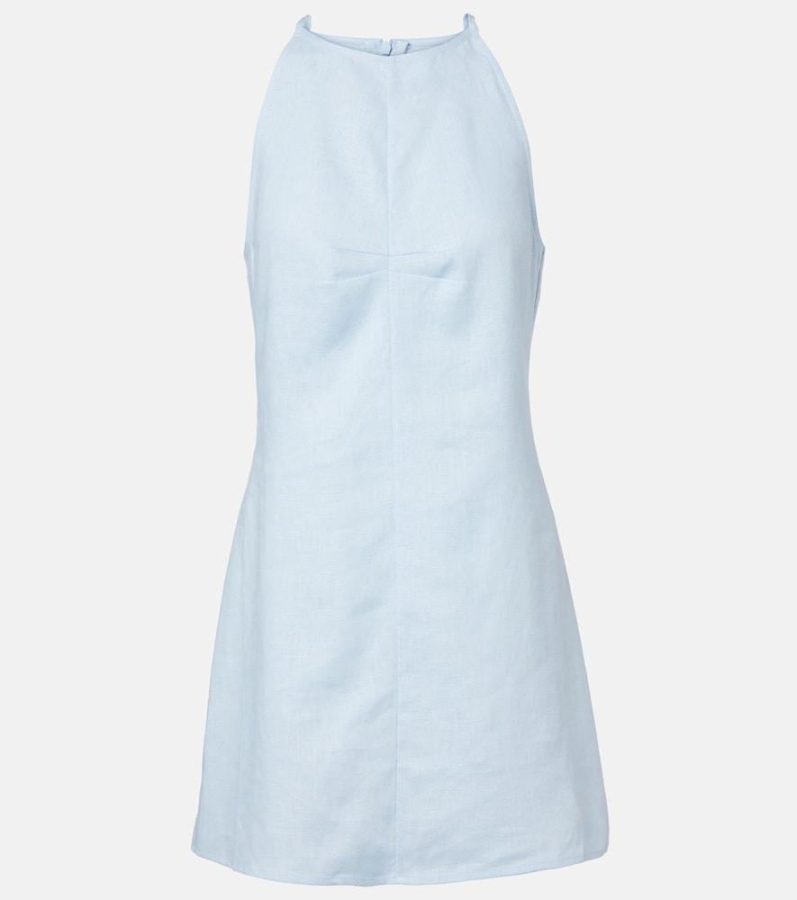 asceno antigua linen minidress