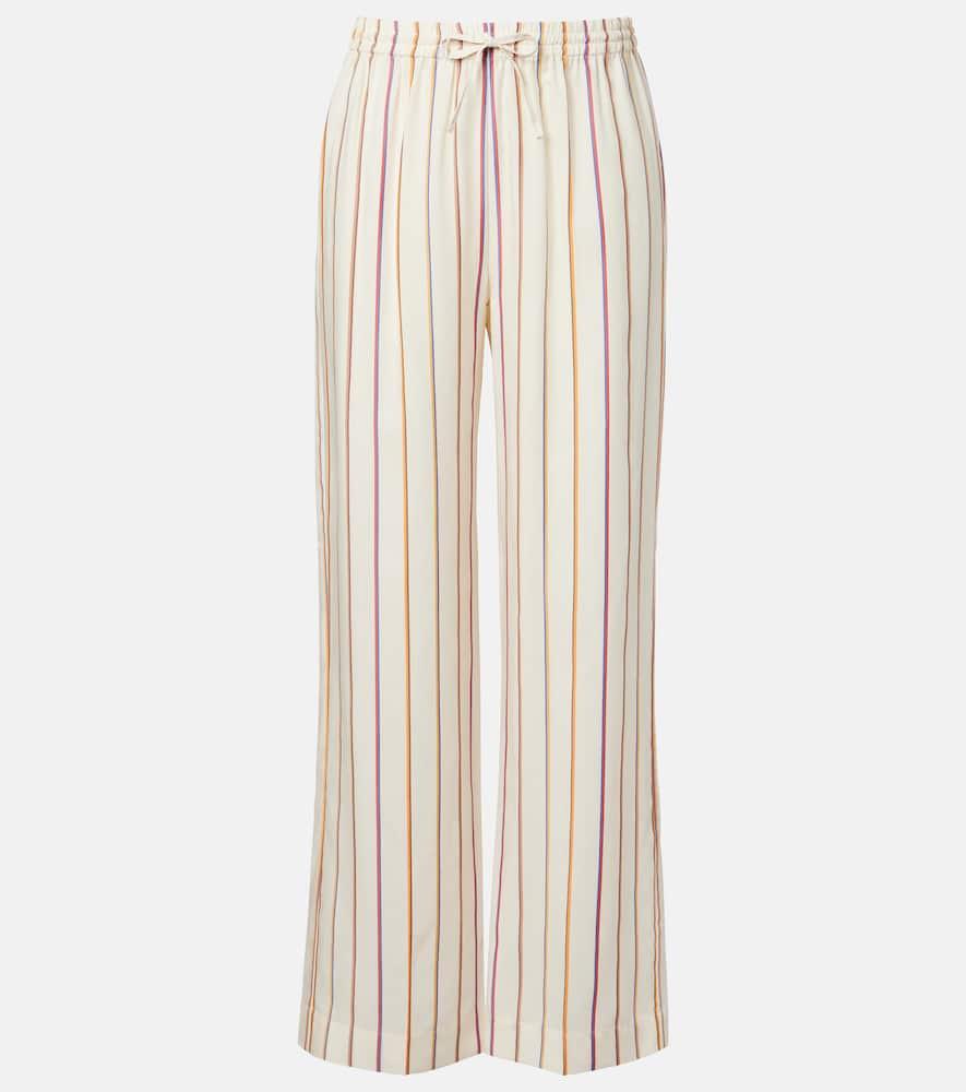 asceno aria striped straight pants