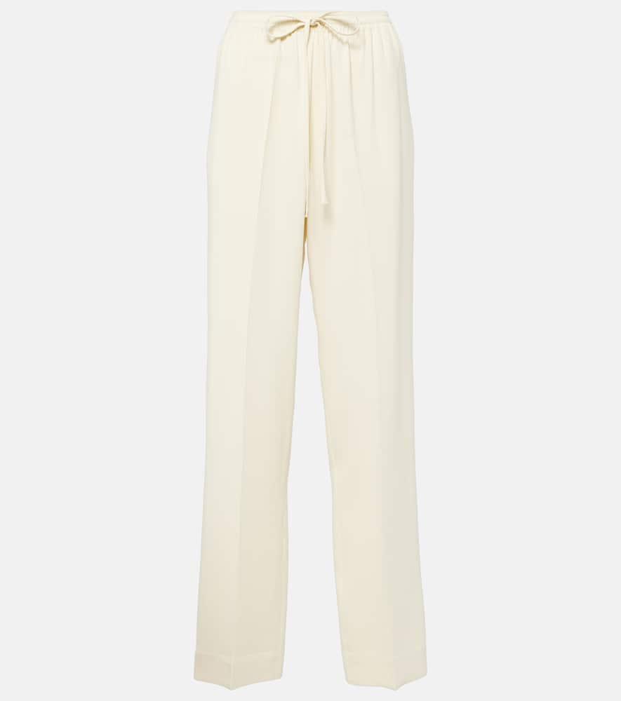 asceno aurelia crêpe straight pants