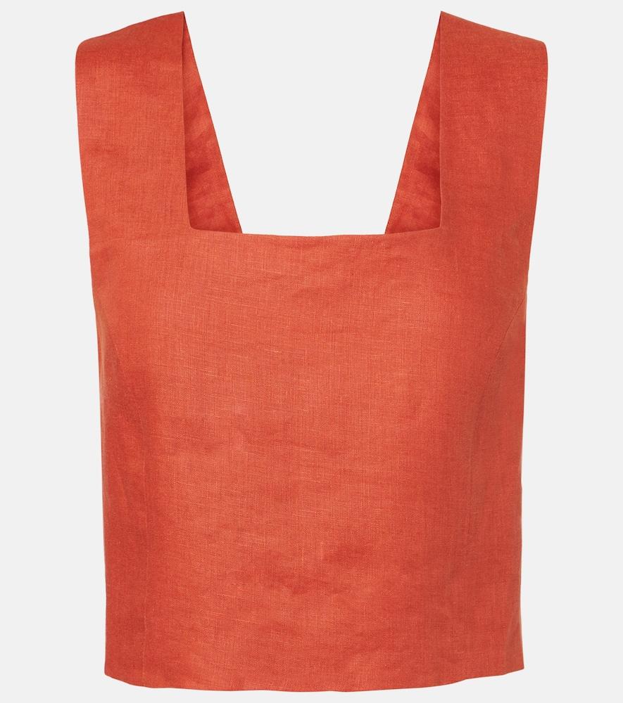 asceno cozumel linen top