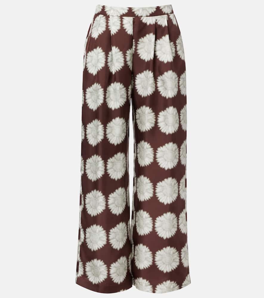 asceno isola floral silk twill wide