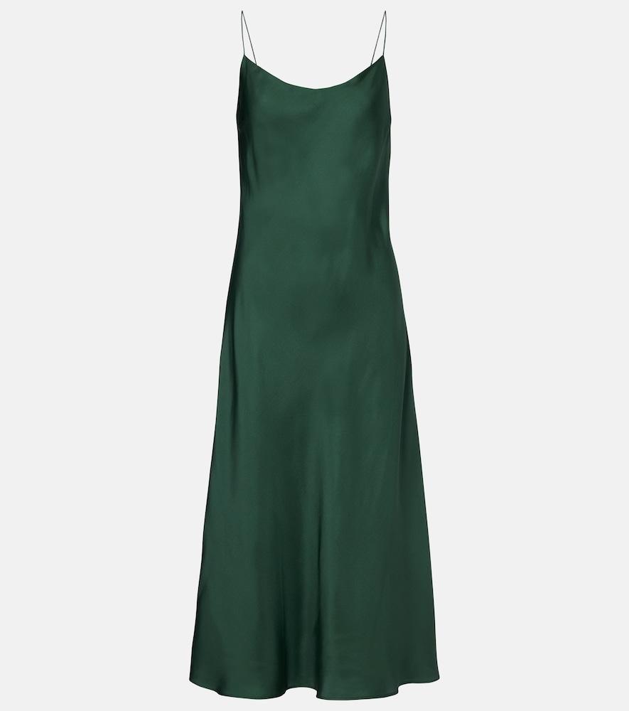 asceno lille silk twill slip dress