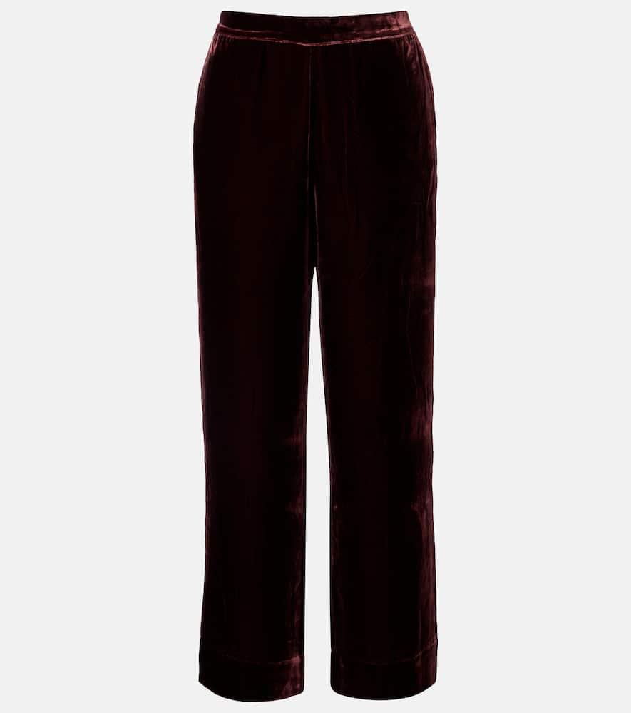 asceno london velvet pajama pants