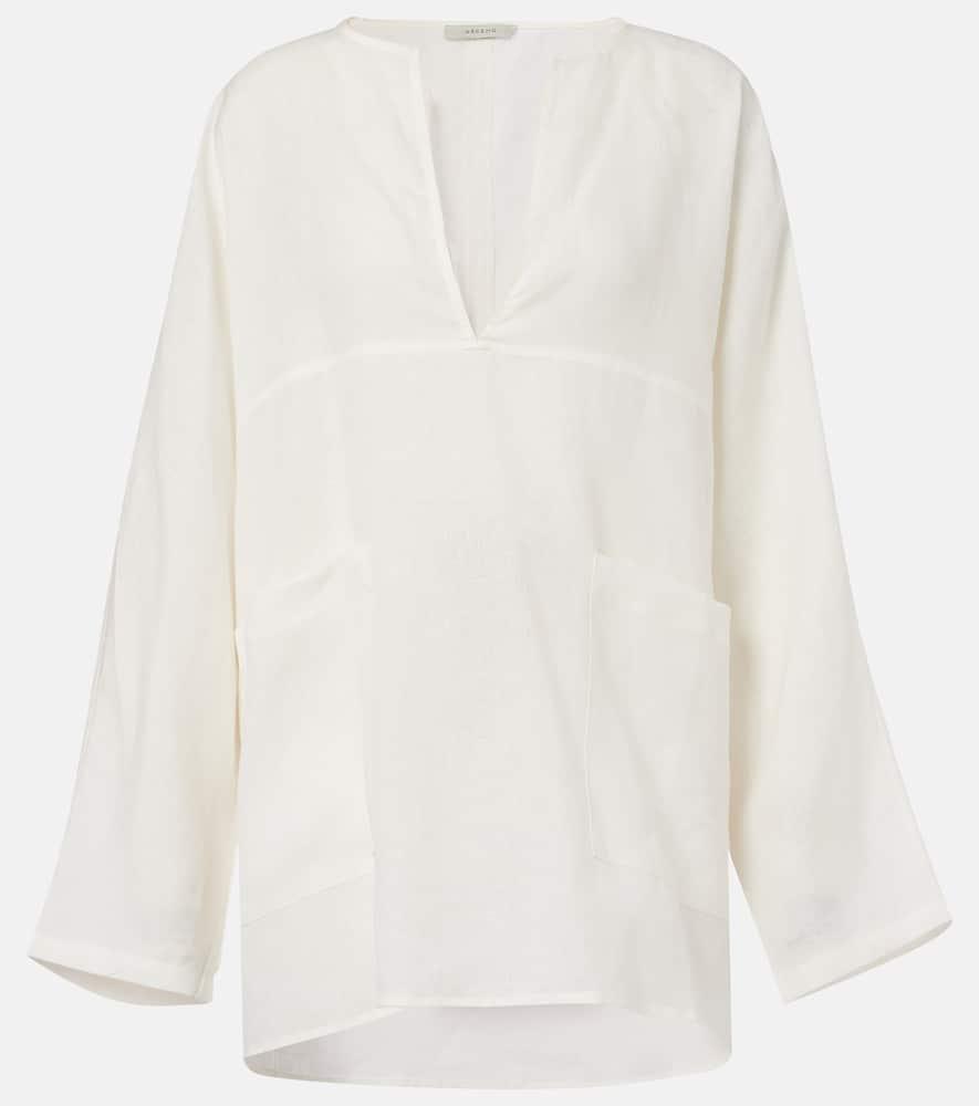 asceno oversized linen top