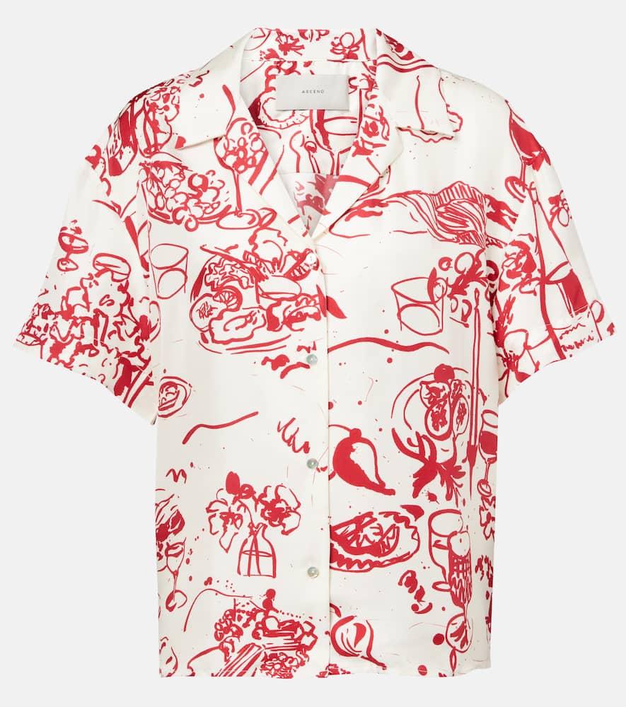 asceno pragua printed silk twill shirt