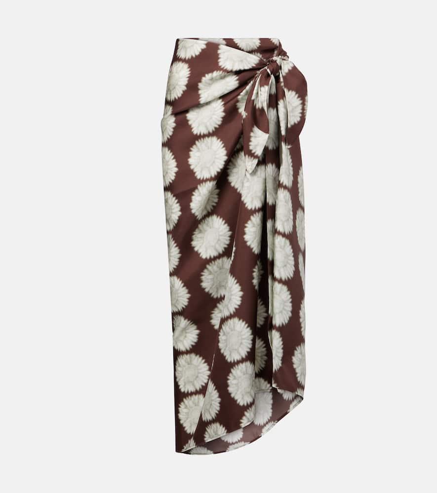 asceno printed silk beach cover