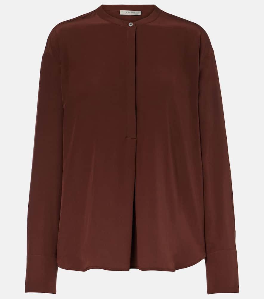 asceno remy silk crêpe shirt