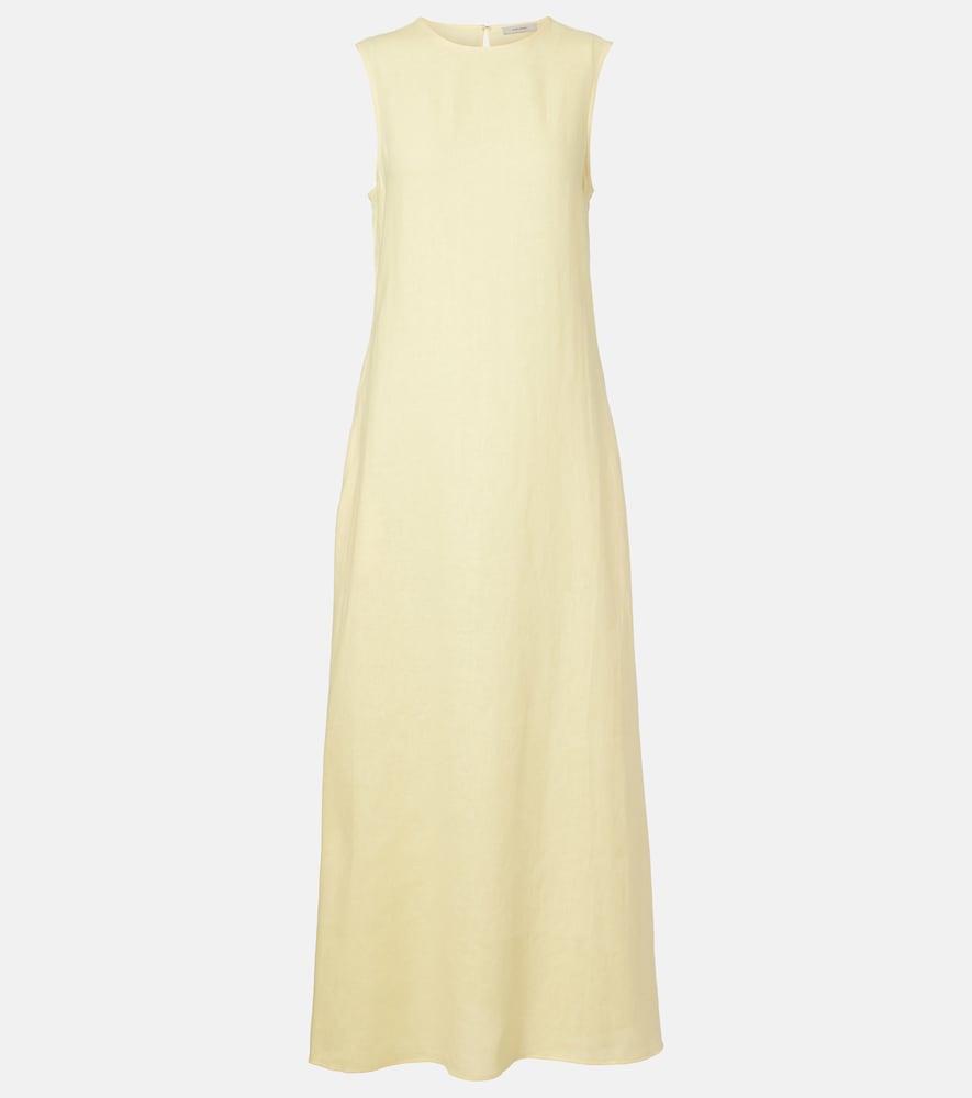 asceno tallin linen maxi dress